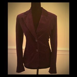 Fall Fashion Trend- Velvet Eggplant Blazer. EUC!